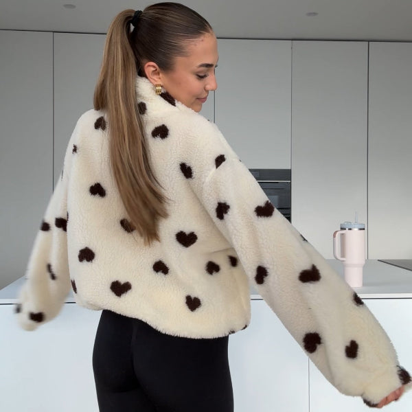 Louise™| VESTE TEDDY COEUR