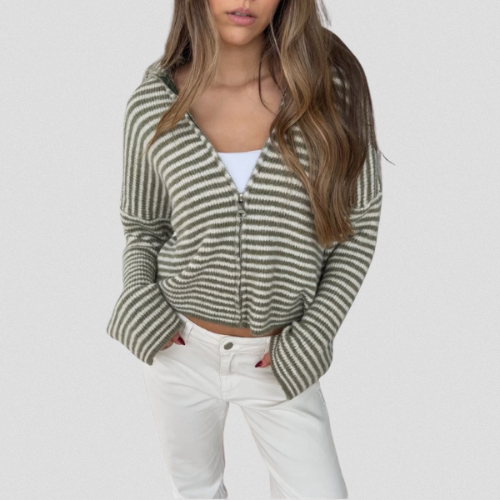 Lola™ | CARDIGAN À RAYURES KNIT