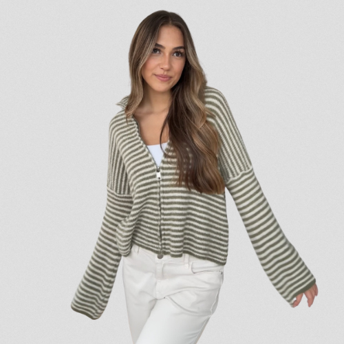 Lola™ | CARDIGAN À RAYURES KNIT