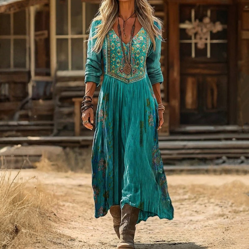 Louise™ | Robe Vintage À Imprimé Floral