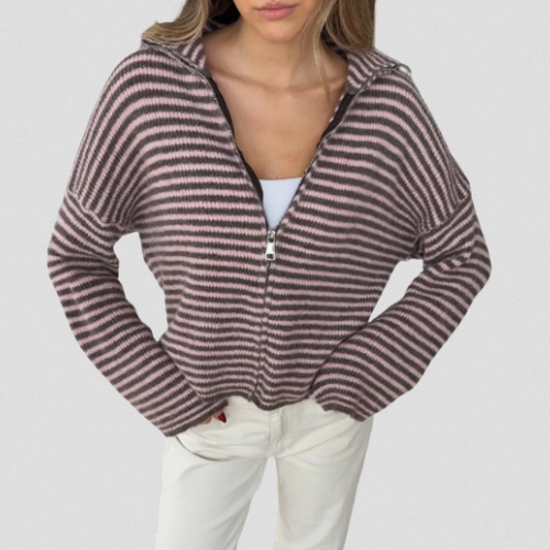 Lola™ | CARDIGAN À RAYURES KNIT