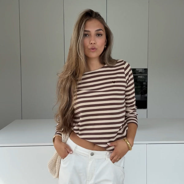 Claire™ | MANCHES LONGUES À RAYURES