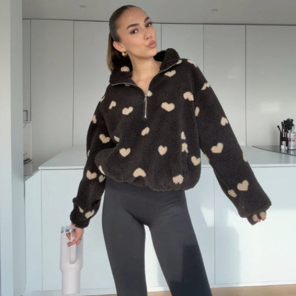 Louise™| VESTE TEDDY COEUR