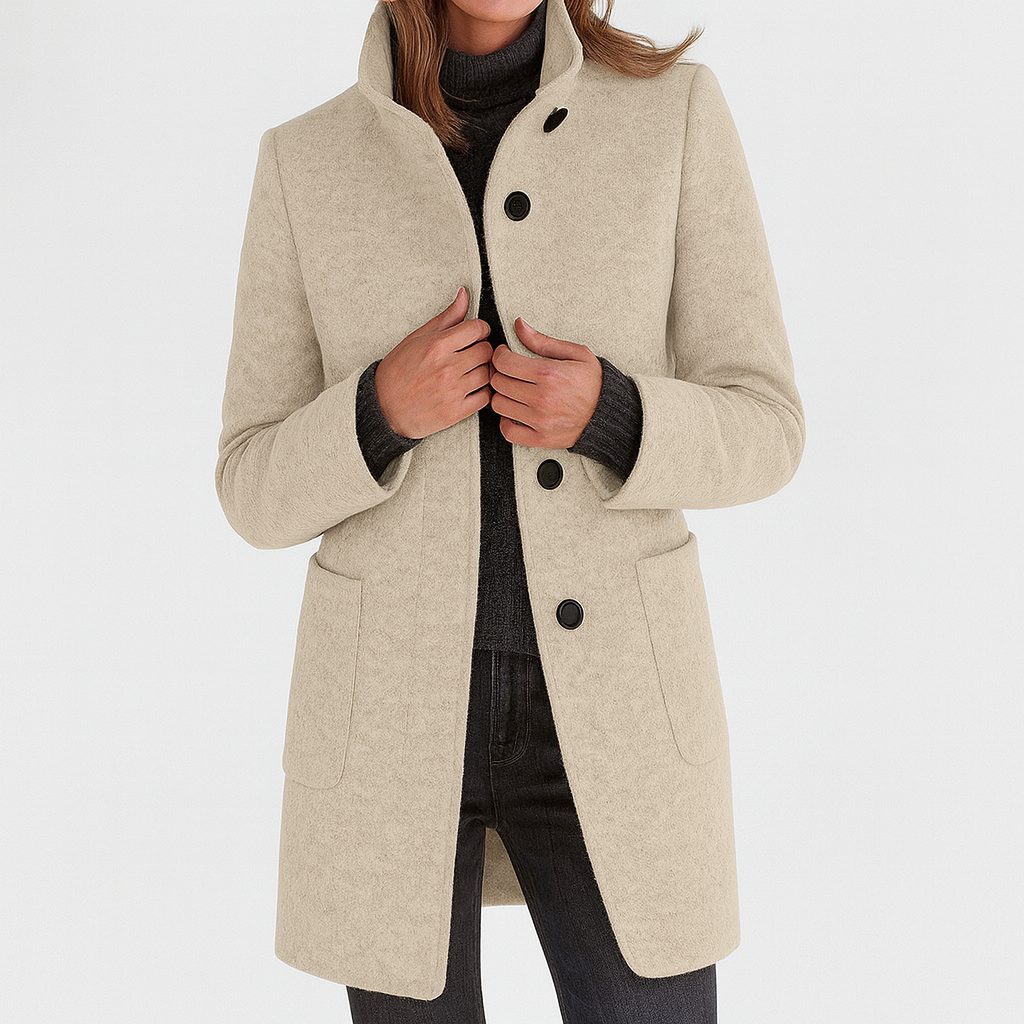 DouceMaison™ | Manteau femme à col montant
