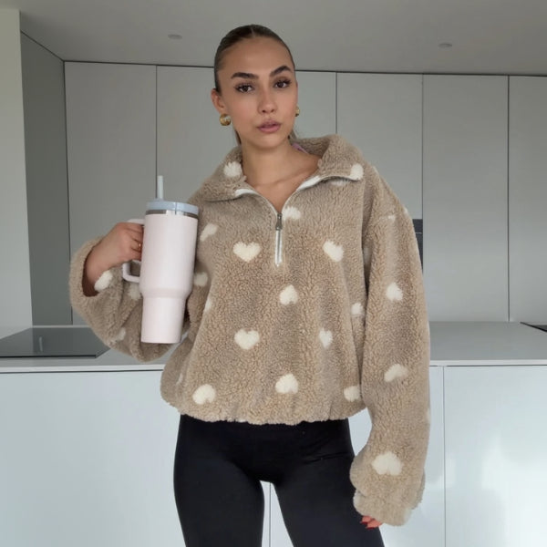 Louise™| VESTE TEDDY COEUR