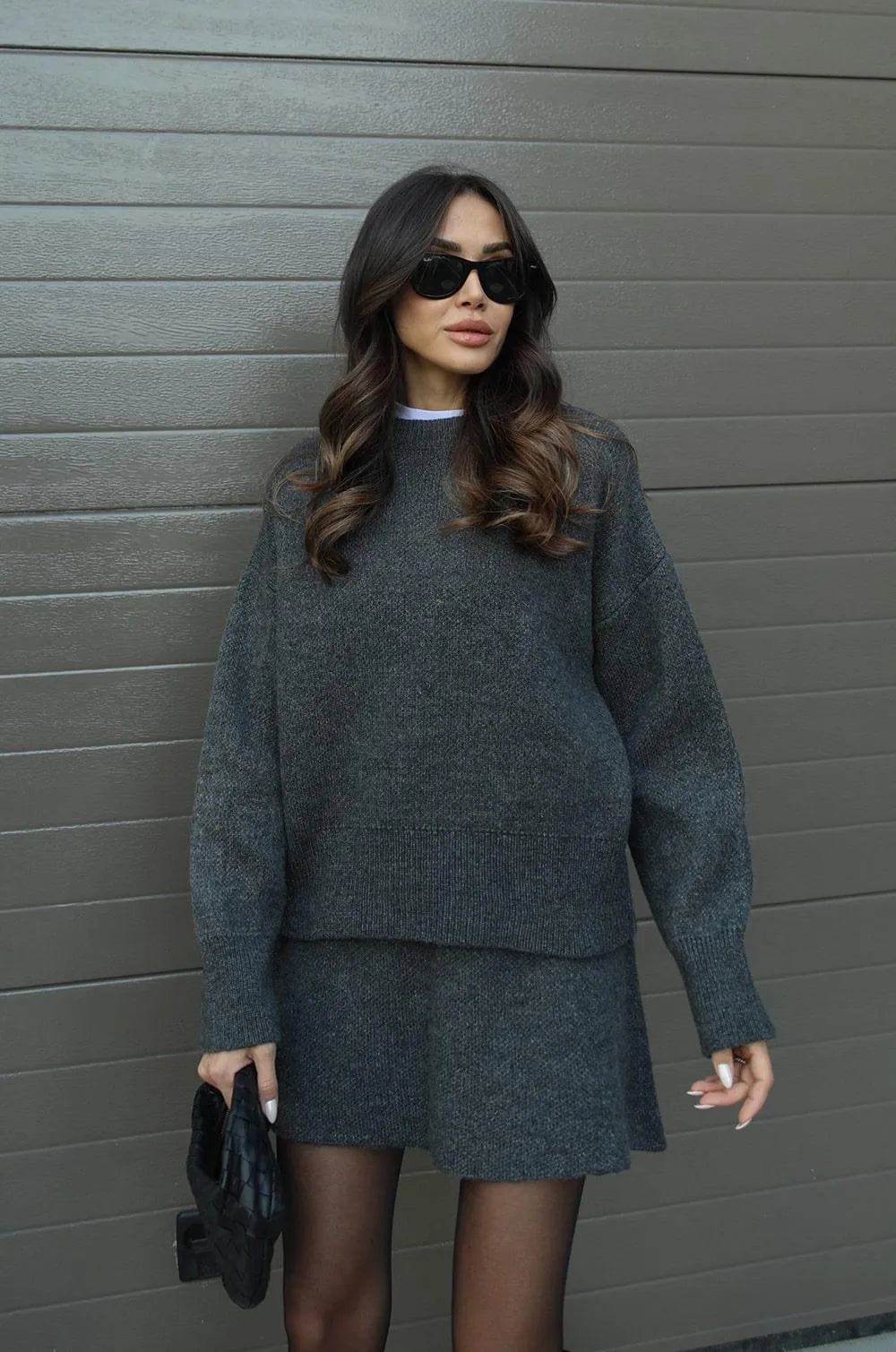 DouceMaison™ | Ensemble jupe en maille