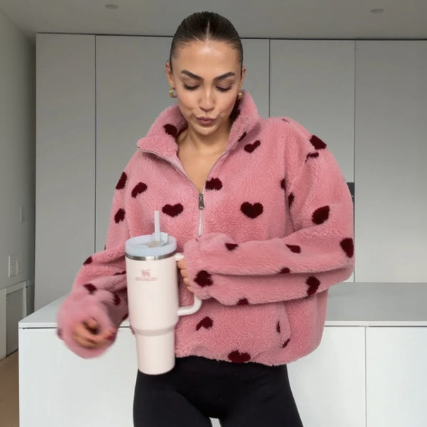 Louise™| VESTE TEDDY COEUR