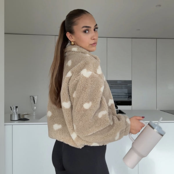 Louise™| VESTE TEDDY COEUR