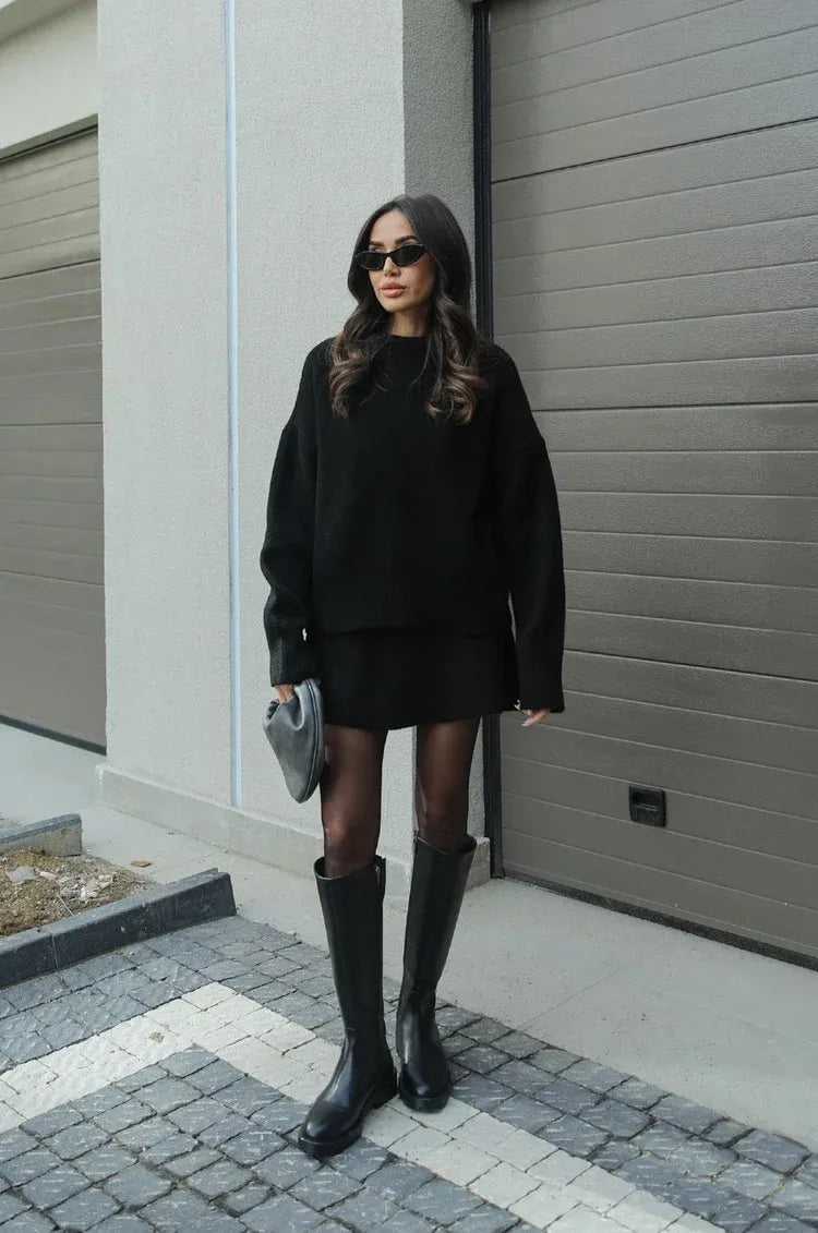 DouceMaison™ | Ensemble jupe en maille