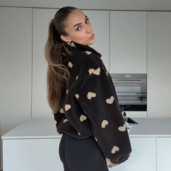 Louise™| VESTE TEDDY COEUR