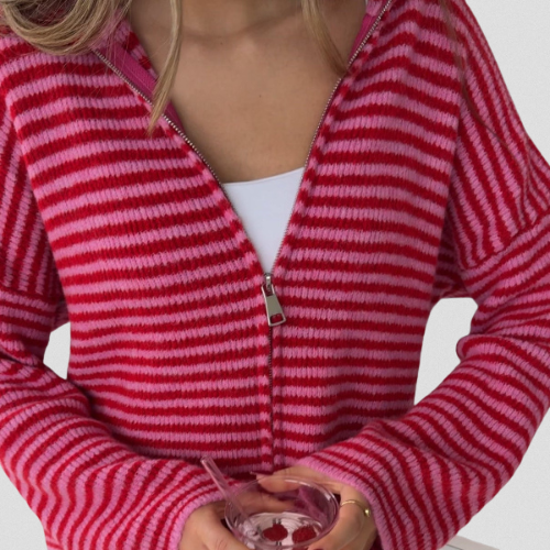 Lola™ | CARDIGAN À RAYURES KNIT