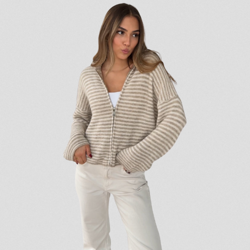Lola™ | CARDIGAN À RAYURES KNIT