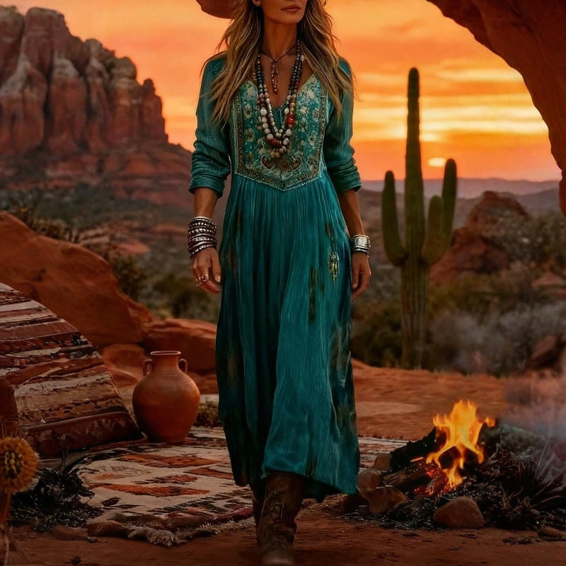 Louise™ | Robe Vintage À Imprimé Floral