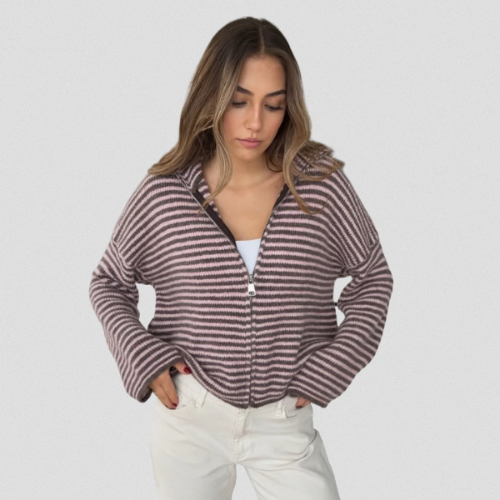 Lola™ | CARDIGAN À RAYURES KNIT