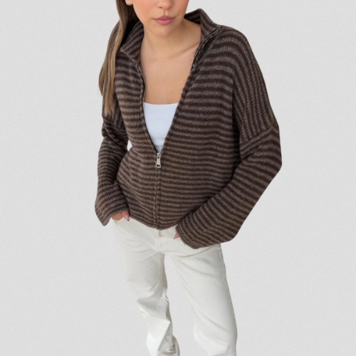 Lola™ | CARDIGAN À RAYURES KNIT