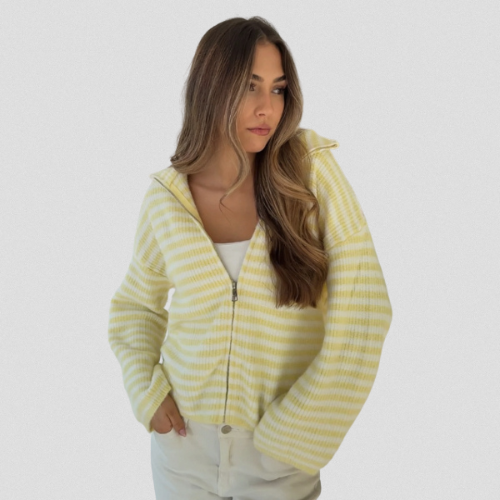 Lola™ | CARDIGAN À RAYURES KNIT