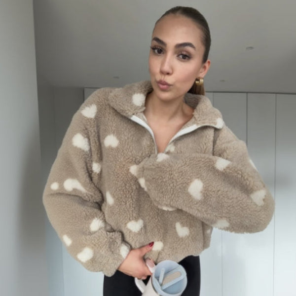 Louise™| VESTE TEDDY COEUR