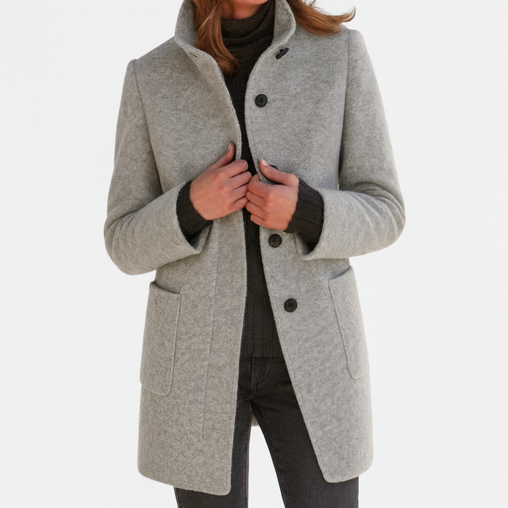 DouceMaison™ | Manteau femme à col montant