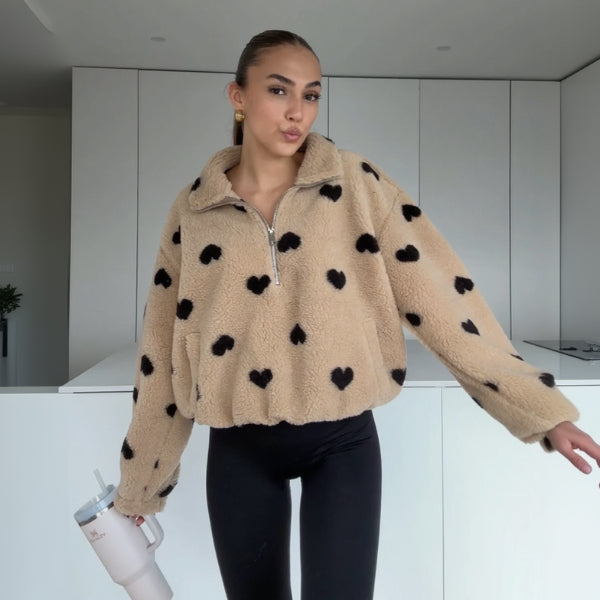 Louise™| VESTE TEDDY COEUR